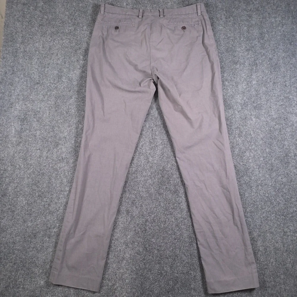Polo Ralph Lauren Slim Fit Chino Pants Mens 34x34 Gray Flat Front Preppy
